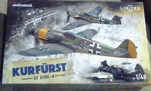 エデュアルド 1/48 メッサーシュミット Bf109K-4 クアフルスト WWⅡドイツ空軍単座戦闘機 新金型新製品