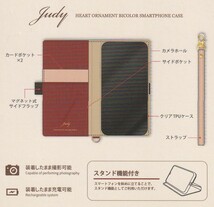 送料無料【新品・未使用品】iPhone11(6.1インチ)手帳型 ケース JUDY グレー×ネイビー■Natural design ストラップ付 スタンド機能_画像5