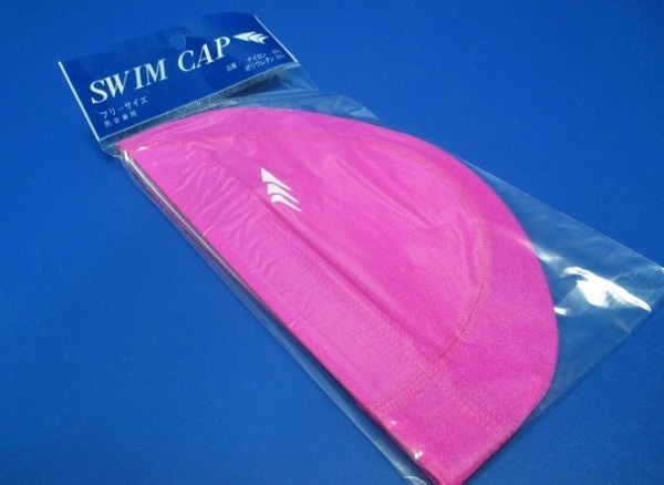 送料無料【新品】スイムキャップ●ピンク フリーサイズ(54～59cm)■スイミング 水泳帽 ツーウェイ素材