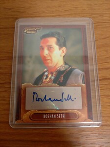 Topps Indiana Jones インディ・ジョーンズ ROSHAN SETH 直筆サインカード ハリーポッター