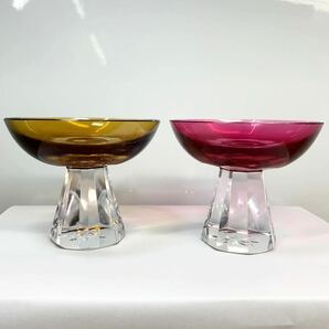 NORITAKE CRYSTAL ノリタケ クリスタルグラス 冷酒グラス 2客セット レトロ の画像1