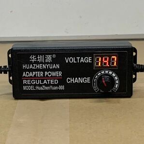 安定化電源アダプター HuaZhenYuan-008 電源アダプタ 100V-220V 50/60Hz DC: 3~24V-3A 中古品 通電確認済の画像3