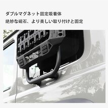 新型スズキジムニー JB64JB74 車緊急脱出マット サイドウィンドウラダー リカバリートラックトラクションマット 砂/雪路の脱出に パーツ 黒_画像8