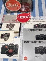 【不良品・破損部あり・送料無料】ＬＥＩＣＡ Ｒ４ブラックボディ、ストラップ、ケース、底蓋、取説などとなります。シャッター不良。_画像2