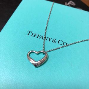 最終お値下げ！TIFFANY&Co ティファニー　オープンハート ネックレス