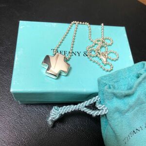 TIFFANY&Co ティファニー　クロス　ボールチェーン ネックレス