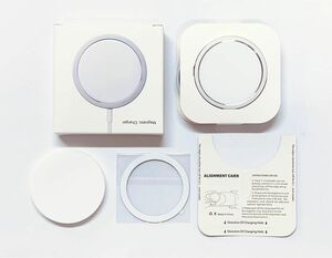 MagSafeワイヤレス充電器 磁力吸引 15W急速充電 マグセーフ対応 Type-C 専用保護カバー付 磁気補助リング付