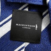 MACKINTOSH LONDON マッキントッシュ ロンドン 定価1.7万 日本製 拘りの一本 シルクネップ レジメンタルタイ ネクタイ ▲033▼bus045ti_画像4