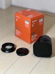 SONY ソニー FE 50mm F2.5 G SEL50F25G 美品！ 単焦点レンズ 純正 元箱 バーコード切り抜き 送料無料 円偏光フィルター付