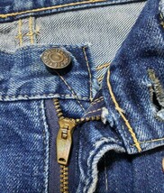 Vintage Levi's リーバイス 605 606 BigE 黒タブ GRIPPER ZIPPER 60s 耳付き デニムパンツ ジーンズ オリジナル W27~28 ヴィンテージ_画像4