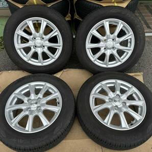 DUFACT 15インチ 5.5J +42 PCD100 4穴/ダンロップ エナセーブ 185/65R15 2023年製 4本セット #374-2の画像1