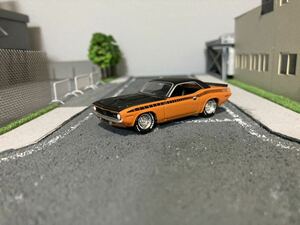 1/64 グリーンライト　1970 プリマス AARクーダ　クーダ　AAR HEMI ヘミ　オレンジ　希少　レア