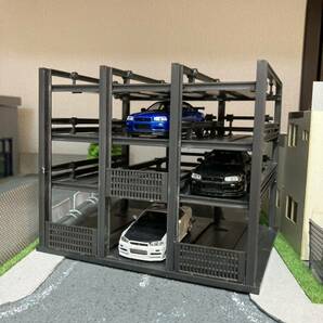 1/64 ignition model イグニッションモデル 立体駐車場 carpark 組み立て済み ジオラマ プラスチックの画像1