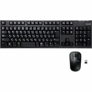  Elecom TK-FDM063BK black correspondence Station4 wireless mouse set keyboard 52