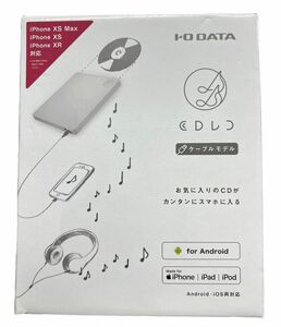 I-O DATA iPhone スマホ CD取込 ケーブルモデル iOS/Android CDRI-LU24IXA