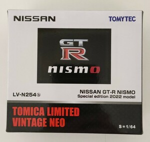 1/64 トミカリミテッドヴィンテージネオLV-N254b 日産 GT-R NISMO Special edition 2022 model　白【新品・未使用】