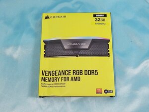 未開封！◆ CORSAIR / VENGEANCE RGB DDR5 5200MHz 32GB [16GB×2枚] ◆CMH32GX5M2B5200Z40・ディスクトップPC用メモリ◆