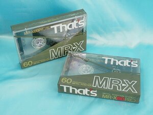 未開封！◆ That's MR-X60 PRO METAL POSITION // メタルテープ 60分 2本セット ◆太陽誘電・高音質カセットテープ◆