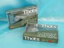 未開封！◆ That's MR-X90 PRO METAL POSITION // メタルテープ 90分 2本セット ◆太陽誘電・高音質カセットテープ◆_画像1