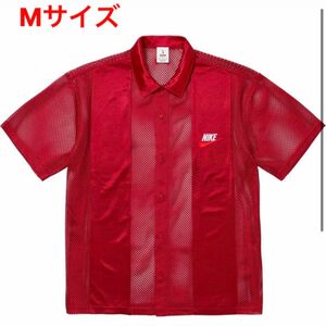 Supreme x Nike Mesh S/S Shirt Red Mサイズ