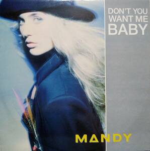 【12's Euro Beat】Mandy「Don't You Want Me Baby」オリジナル PWL UK盤