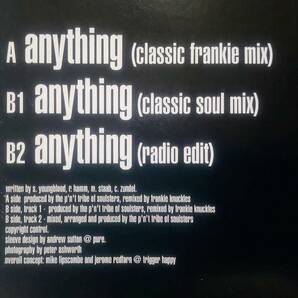【12's R&B House】Sydney Youngblood「Anything」UK盤 Radio Edit.Frankie Knuckles Remix 各収録！の画像2