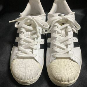 19年製 adidas superstar アディダス スーパースター 金ベロ US8 C77124 26cm ホワイト×ブラックスニーカー の画像2