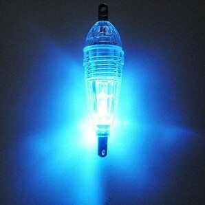 青1 LED水中集魚灯 ケミホタル タチウオ アオリ アジ メバル アオリイカ サビキ タコ 青物 コチ ヒラメ タイラバ ジギング エギングの画像1