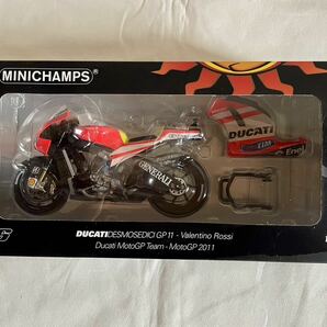 ミニチャンプス1/12 ドゥカティ DESMOSEDICI ロッシ モトＧＰ 2011 未開封品 ミニカー MINICHAMPS MotoGP DUCATI Rossi の画像2