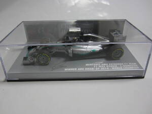 即決 PMA ミニチャンプス 1/43 メルセデス AMG ペトロナス W05 ハイブリッド 2014年アブダビGP優勝 №44 ルイス・ハミルトン アンテナ追加