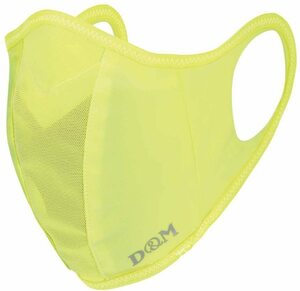 D &amp; M Deem Runner Mask 109516 Neon Yellow L L