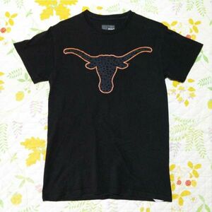 USA古着 Sサイズ SECTION Majestic マジェスティック ロングホーン プリント Tシャツ