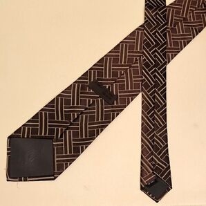 ☆★値下げしました!COMME CA DU MODE MEN コムサ ブラウン 赤茶色 柄 ネクタイ★☆