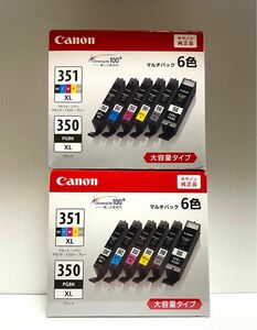 CANON インクタンク 純正インク BCI-351XL＋350XL 6色　大容量タイプ　2箱セット