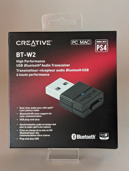 動作確認品 Creative BT-W2 PS4対応 Bluetooth トランスミッター USB オーディオ