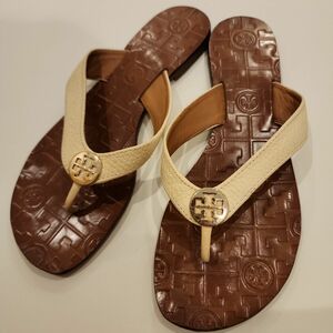 Tory Burch レザーフラットサンダル　ビーチサンダル　23.5cm