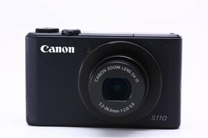 【極上美品】Canon キヤノン PowerShot S110 ブラック コンパクトデジタルカメラ デジカメ #12378