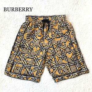 [ не использовался класс ]BURBERRY шорты шелк noba проверка 