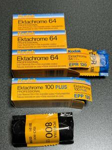 Kodak コダック　Ektachrom エクタクローム64/EPR 120 100PLUS/EPP 120 PORTRA ポートラ800 120 ブローニー　中判　5本　リバーサル　ポジ