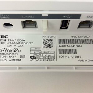 初期化済み NEC 802.11ac Wave2対応 無線LANアクセスポイント NA1500A 搭載Firm Version 5.0.4の画像5