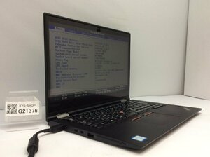 ジャンク/ LENOVO 20JHS03V00 ThinkPad Yoga 370 Intel Core i5-7200U メモリ8.19GB NVME256.06GB 【G21376】