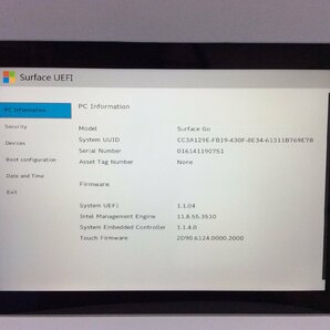 ジャンク/ Microsoft Surface Go Intel Pentium 4415Y メモリ8.19GB NVME128.03GB 【G21774】の画像4