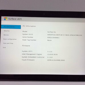 ジャンク/ Microsoft Surface Go Intel Pentium 4415Y メモリ8.19GB NVME128.03GB 【G21735】の画像4