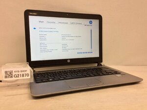 ジャンク/ HP HP ProBook 430 G3 Intel Core i5-6200U メモリ4.1GB ストレージ無し 【G21870】