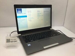 ジャンク/ TOSHIBA dynabook R63/H PR63HTA4347AD11 Intel Core i5-8250U メモリ8.19GB SSD128.03GB 【G21241】