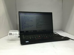 ジャンク/ LENOVO 20HQS5PR00 ThinkPad X1 Carbon 5th Intel Core i7-7600U メモリ8.19GB NVME256.06GB 【G21476】