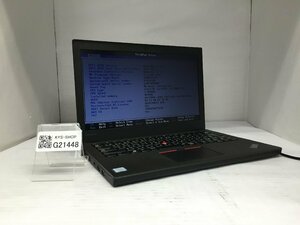  Junk / LENOVO 20HMA1G5JP ThinkPad X270 Intel Core i3-7100U memory 4.1GB NVME256.06GB [G21448]