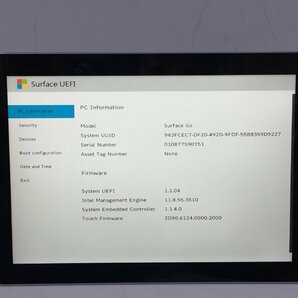 ジャンク/ Microsoft Surface Go Intel Pentium 4415Y メモリ8.19GB NVME128.03GB 【G21624】の画像4