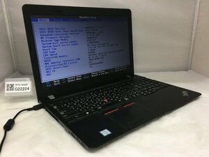 ジャンク/Lenovo ThinkPad E570 20H6A0CKJP/Core i3 6006U 2.00GHz/500GB/4GB/15.6インチ/第６世代/AC欠品