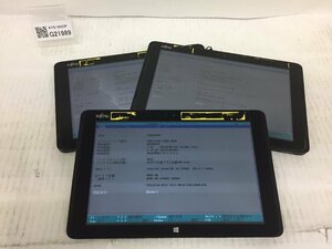 ジャンク3台セット/FUJITSU ARROWS Tab Q506/Atom X5-Z8500 1.44GHz/64GB/4GB/10.1インチ/高解像度